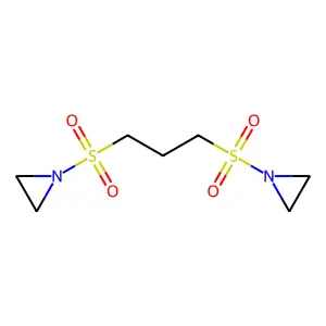 Propane, 1,3-bis(1-aziridinylsulfonyl)- structure