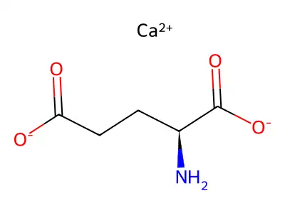 Calcium;2-aminopentanedioate structure