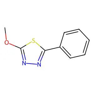 1,3,4-Thiadiazole, 2-methoxy-5-phenyl- structure