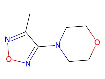 4-(4-Methyl-1,2,5-oxadiazol-3-yl)morpholine structure