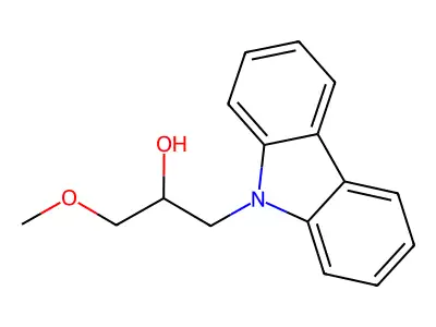 1-(9H-carbazol-9-yl)-3-methoxypropan-2-ol structure