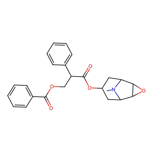 Benzoylscopolamine structure