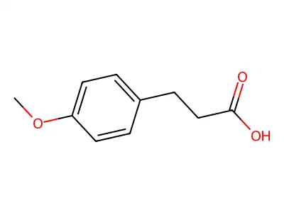 3-(p-Methoxyphenyl)propionic acid structure
