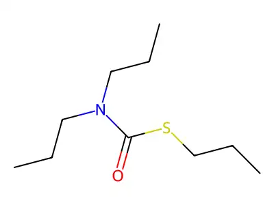 Carbamothioic acid, dipropyl-, S-propyl ester structure