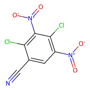 2,4-Dichloro-3,5-dinitrobenzonitrile structure