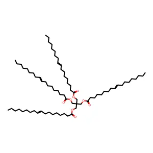 [3-Octadec-9-enoyloxy-2,2-bis(octadec-9-enoyloxymethyl)propyl] octadec-9-enoate structure