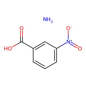 Ammonium 3-nitrobenzoate structure