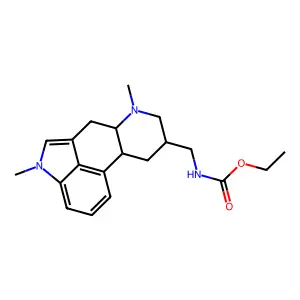 Carbamic acid, ((1,6-dimethyl-8-beta-ergolinyl)methyl)-, ethyl ester structure