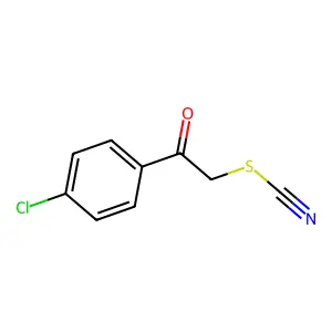 2-(4-Chlorophenyl)-2-oxoethyl thiocyanate structure