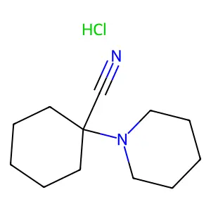 1-Piperidinocyclohexanecarbonitrile-hydrochloride structure