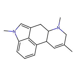 Ergoline, 8,9-didehydro-1,6,8-trimethyl- structure