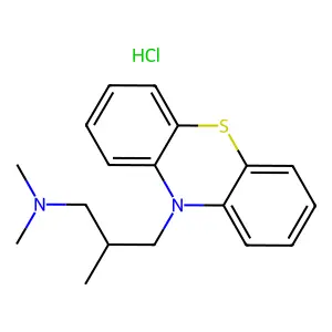 Trimeprazine hydrochloride structure