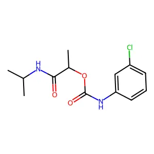 Carbanilic acid, m-chloro-, ester with N-isopropyllactamide, D- structure