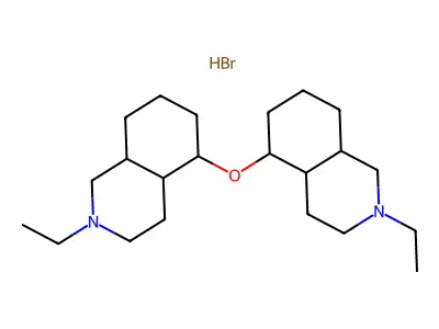 5,5'-Oxybis(2-ethyldecahydroisoquinoline)--hydrogen bromide (1/2) structure