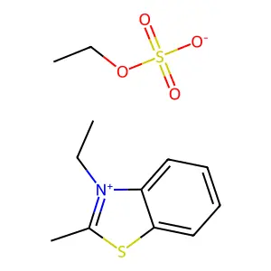 Benzothiazolium, 3-ethyl-2-methyl-, ethyl sulfate (1:1) structure