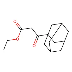 Ethyl 3-(1-adamantyl)-3-oxopropanoate structure