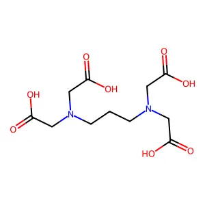 Propanediaminetetraacetic acid structure