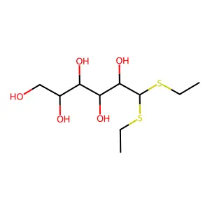 D-Glucose, diethyl mercaptal structure