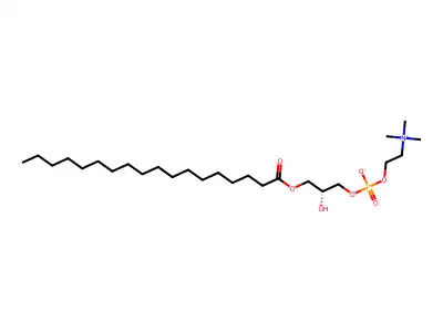 1-Stearoyl-sn-glycero-3-phosphocholine, >=99%, powder structure