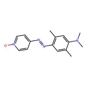 N,N,2,5-tetramethyl-4-[(1-oxidopyridin-1-ium-4-yl)diazenyl]aniline structure