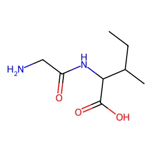 glycyl-L-isoleucine structure