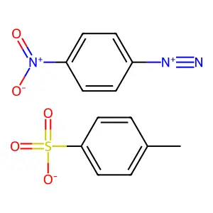 4-Nitrobenzenediazonium toluene-4-sulphonate structure