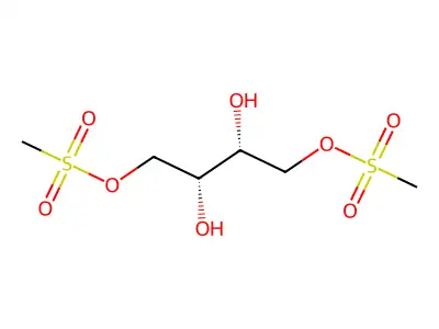 D-Threitol-1,4-bis(methanesulfonate) structure