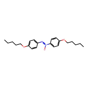 Diazene, 1,2-bis(4-(pentyloxy)phenyl)-, 1-oxide structure