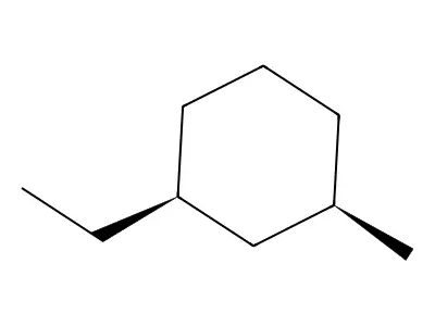 cis-1-Ethyl-3-methyl-cyclohexane structure