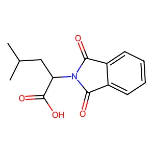 2-(1,3-Dioxo-1,3-dihydro-2H-isoindol-2-yl)-4-methylpentanoic acid structure