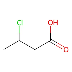 Butanoic acid, 3-chloro- structure