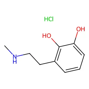 Pyrocatechol, 3-(2-(methylamino)ethyl)-, hydrochloride structure