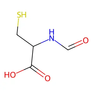 (2R)-2-formamido-3-sulfanylpropanoic acid structure