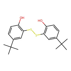 2,2'-Dithiobis(4-tert-butylphenol) structure