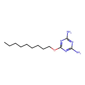 s-Triazine, 4,6-diamino-2-nonoxy- structure