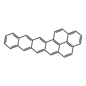 Naphtho(2,1,8-uva)pentacene structure