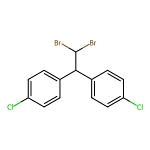 Ethane, 1,1-bis(4-chlorophenyl)-2,2-dibromo- structure