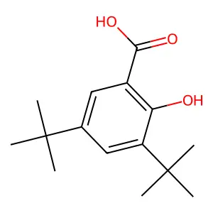 3,5-Bis(1,1-dimethylethyl)-2-hydroxybenzoic acid structure