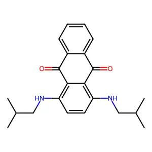 9,10-Anthracenedione, 1,4-bis((2-methylpropyl)amino)- structure