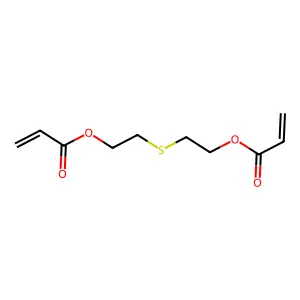2-Propenoic acid, 1,1'-(thiodi-2,1-ethanediyl) ester structure