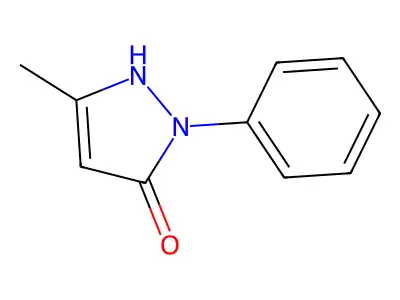 1H-Pyrazol-5-ol, 3-methyl-1-phenyl- structure