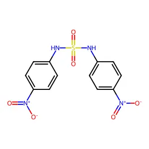 Sulfamide, N,N'-bis(4-nitrophenyl)- structure