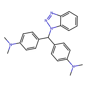 Benzenamine, 4,4'-(1H-benzotriazol-1-ylmethylene)bis[N,N-dimethyl- structure