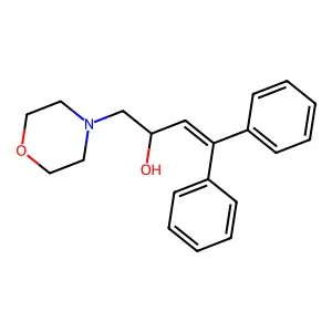 4-Morpholineethanol, alpha-(2,2-diphenylvinyl)- structure