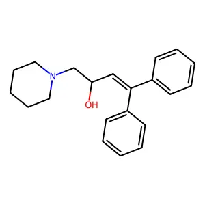 4,4-Diphenyl-1-(piperidin-1-yl)but-3-en-2-ol structure