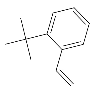o-tert-Butylstyrene structure