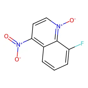 8-Fluoro-4-nitroquinoline 1-oxide structure