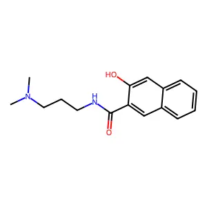 N-[3-(dimethylamino)propyl]-3-hydroxynaphthalene-2-carboxamide structure