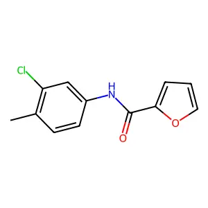 3'-Chloro-4'-methyl-2-furanilide structure
