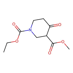 1-Ethyl 3-methyl 4-oxopiperidine-1,3-dicarboxylate structure